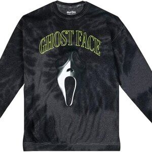 Ghostface Ghost Face The Icon Of Halloween Mens Black Dye Sweatshirt New Large